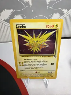 Pokemon TCG Zapdos Holo Rare Card 15/62 Fossil Lightly Played - Image 2