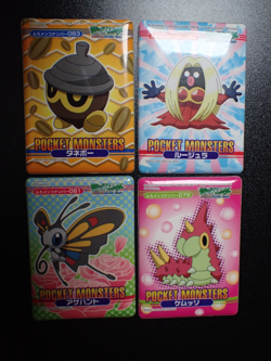 Pokemon Bandai Waterproof Bathroom Menko Card x4 Beautifly Jynx etc #6131 PLAY - Image 1