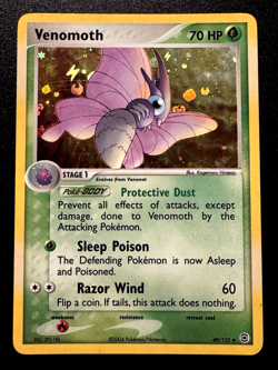 Venomoth 49/112 EX FireRed & LeafGreen Pokemon Card Reverse Holo Foil Rare LP - Image 1