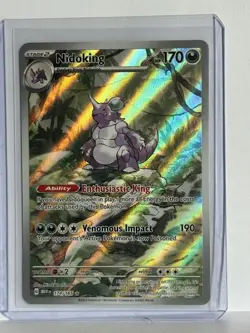 Pokemon TCG Nidoking Scarlet & Violet 151 Illustration Rare Card 174/165 - Image 1