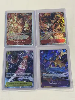 One Piece Card Game Illustration box Vol 5 6 promo Ace, Sabo, Rosinante, Law Lot - Image 1
