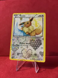 Pokemon Eevee Holo TCG Card RC14/RC25 Legendary Treasures Radiant Collection - Image 2