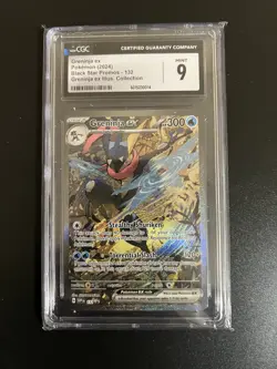 Pokemon 2024 Greninja ex 132 Sv: Scarlet & Violet Promo Cards Holo CGC 9 MINT - Image 1