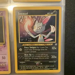 Pokemon Sneasel Neo Genesis 25/111 Rare 60 HP Regular English TCG Card - Image 1