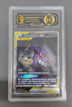 Gengar & Mimikyu GX SR CSM2bC-163/150 Pokemon Card Chinese APH 10 - Image 1