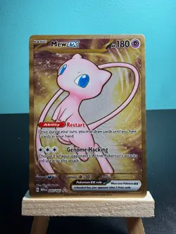 Pokemon TCG Mew EX Metal Gold NM 205/165 Scarlet & Violet 151 Promo Card - Image 1