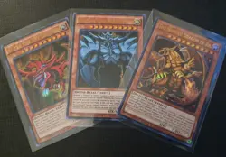 Slifer Obelisk Winged Dragon Of Ra Egyptian God Cards Ultra LDK2 Yu-Gi-Oh NM - Image 1