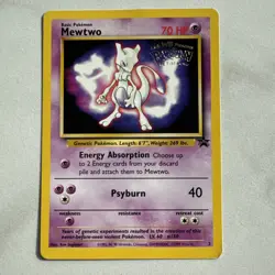 MEWTWO #3 Kids WB Stamped Movie Promo Pokemon TCG card - Image 1