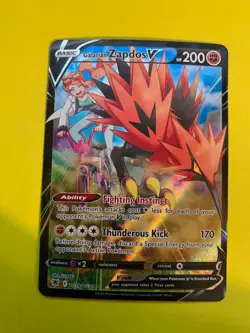 Galarian Zapdos V TG19/TG30 Astral Radiance Trainer Gallery NM Pokemon Card TCG - Image 1