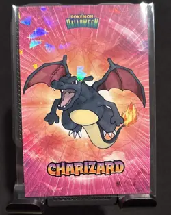 Rare Pokemon Halloween Full Art Charizard Database Low Pop Card 🎃 (b) - Image 1