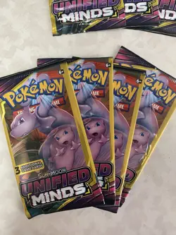 17 Packs - Pokemon Sun & Moon Unified Minds 3 Card Packs - Sealed - Image 5