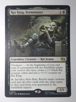 Rat King, Verminister 0071 TMNT Magic the Gathering card - Image 1