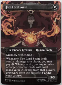 MTG The Rise of Sozin Borderless Normal NM Avatar: The Last Airbender Magic 356 - Image 2