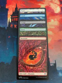 MTG Tarkir Dragonstorm Complete Set of Dragon Eye Lands - Image 1