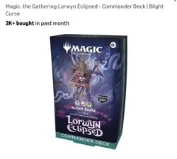 Magic The Gathering - Blight Curse - Lorwyn Eclipsed Commander - Sealed MTG - Image 1