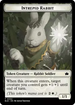 4x Intrepid Rabbit/ Various Token - FOIL - Bloomburrow -MTG - NM - Image 1