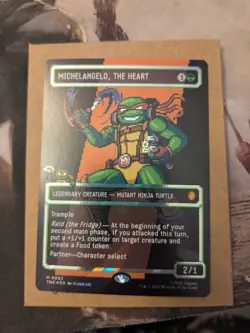 Michelangelo, the Heart (0092) (Borderless) (Surge Foil) Commander: Teenage... - Image 1