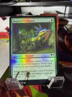 Magic: The Gathering Ragamuffin Raptor TMNT Creature Dinosaur Foil Common 130 - Image 1