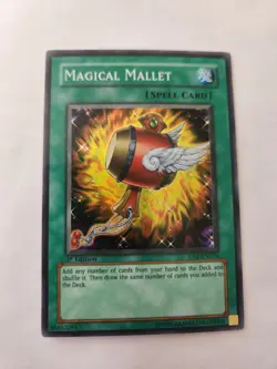 Yu-Gi-Oh! TCG Magical Mallet DP2-EN024 Super Rare 1st Edition NM Condition - Image 1