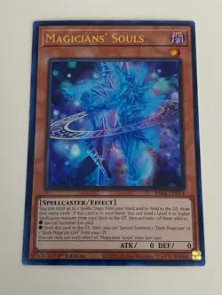 Yugioh Magicians' Souls x 3 - 1st Edition Ultra Rare NM - Free Holo A - Image 2