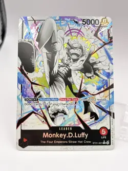 One Piece Monkey D Luffy ST21-001 Leader Alt Art Parallel NM/M ENGLISH - Image 3