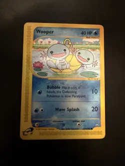 Pokemon Wooper Aquapolis Common Card 40 HP English 117/147 2002 - Image 3