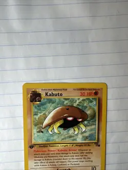 1st Edition Kabuto 50/62 Fossil Set Rare Vintage 1999 Pokemon Card - NM - Image 5