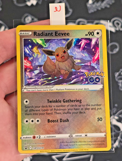 Radiant Eevee SWSH230 Sword & Shield: Black Star Promo Card Holo - NM - Image 1