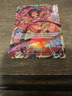 One Piece Card Game Gol.D.Roger OP09-118 SEC M/NM Emperor In The New World - Image 3
