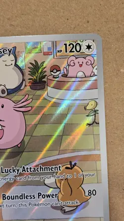 Pokemon Chansey 187/167 Sv06: Twilight Masquerade Illustration Rare Holo Card - Image 4