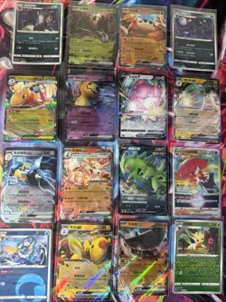 Pokemon 16 Card Lot nm V Max Mega Amazing Ex HOLO Rare Hits Only B49 - Image 1