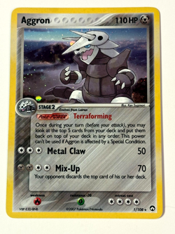 Pokemon TCG - Aggron - Power Keepers 1/108 - Rare - Holo - LP Card - Image 1