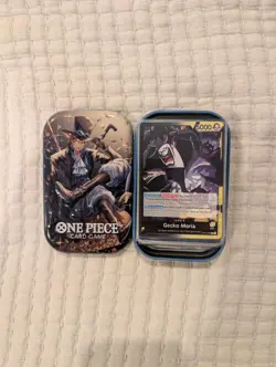 One Piece GCC 51 Card Deck Gecko Moria Eng OP14 Plus Sabo Opened Tin Included - Image 2