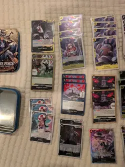 One Piece GCC 51 Card Deck Gecko Moria Eng OP14 Plus Sabo Opened Tin Included - Image 4