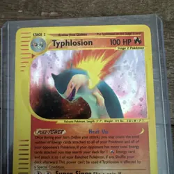 Typhlosion Expedition 28/165 Holo Shiny Card Excellent Condition Pokemon (T94) - Image 4
