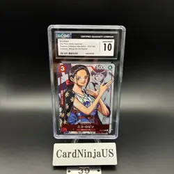 CGC GEM MINT 10 Nico Robin ST01-008 C 25th Edition Parallel ONE PIECE Card Game - Image 1