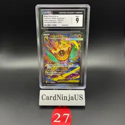 CGC 9 MINT Mega Hawlucha ex SAR 239/193 M2a MEGA Dream ex Pokemon Card Japan 27 - Image 1