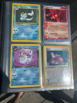 Vintage Pokemon Cards W Binder Lp-Md 108 Cards Holos + 1st editions and more - Image 1