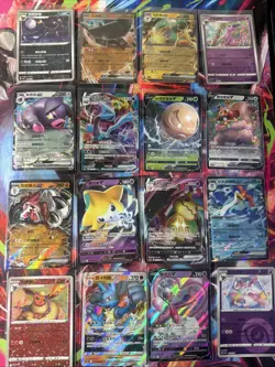 Pokemon 16 Card Lot nm V Max Mega Amazing Ex HOLO Rare Hits Only B48 - Image 1