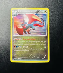 Pokemon TCG Single Card Salamence Tinsel Holo Promo 8/20 Dragon Vault 2012 - Image 1