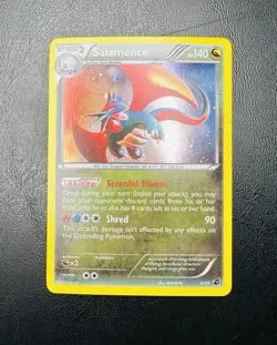 Pokemon TCG Single Card Salamence Cosmos Holo Promo 8/20 Dragon Vault 2012 - Image 1