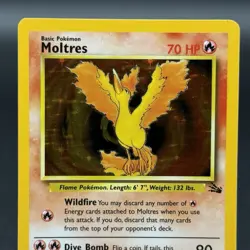 Moltres Holo Rare - Fossil Set 12/62 - WOTC Vintage Pokemon Card - Image 2