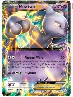 Mewtwo EX XY183 – Black Star Promo – Holo Pokemon Card - Image 1