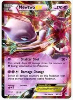 Mewtwo EX - 62/162 - Pokemon Breakthrough XY Ultra Rare Card LP - Image 1