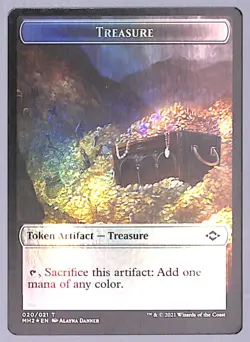Beast // Treasure - Foil - Double-sided Token - Modern Horizons 2 (MH2) MTG - Image 2