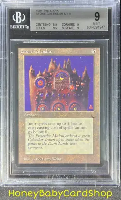 MTG The Dark 1994 Stone Calendar BGS 9.0 MINT Old School 93/94 - Image 1