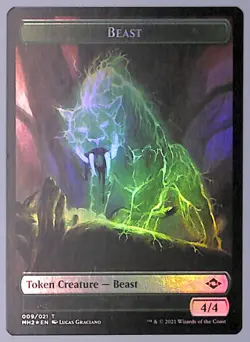 Beast // Squirrel - Foil - Double-sided Token - Modern Horizons 2 (MH2) MTG - Image 1