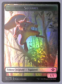 Beast // Squirrel - Foil - Double-sided Token - Modern Horizons 2 (MH2) MTG - Image 2