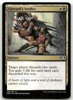 Gerrard's Verdict #190 Dominaria Remastered DMR Magic MTG - Image 1