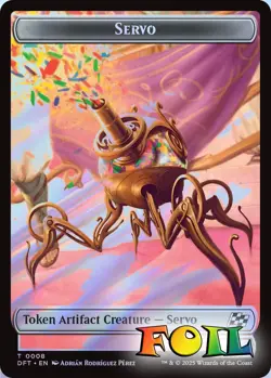 Servo&Thopter 0009 2Sided Token 8&9 MTG Aetherdrift Token NP Foil - Image 1